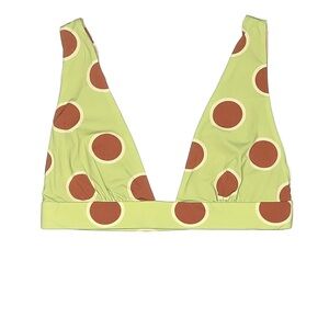 Cala de la Cruz Isabella Bikini Top - Polka Verde